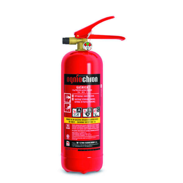 Gaśnica proszkowa GP-2x ABC (1kV)