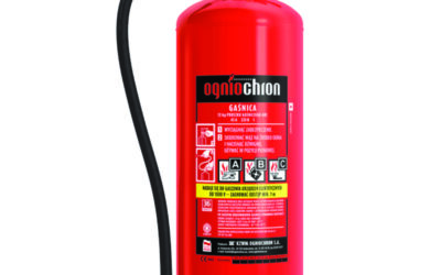 Gaśnica proszkowa z manometrem GP-12x ABC do 1kV