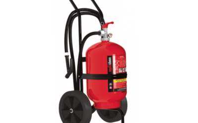 Gaśnica przewoźna proszkowa 25 kg AP-25x ABC 1 kV – mobilna ochrona dużych zakładów