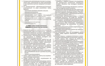 Instrukcja BHP dla pomieszczeń administracyjno-biurowych