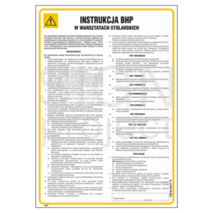 Instrukcja BHP w warsztatach stolarskich