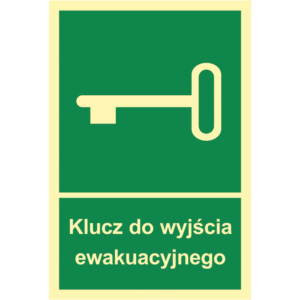 Klucz do wyjścia ewakuacyjnego