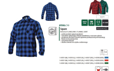 STALCO koszula flanelowa SQUARE – trwała i wygodna