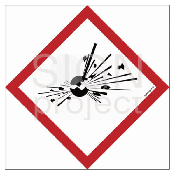 Znak ostrzegawczy 30×30 cm PCV – ISO 7010, trwały i czytelny