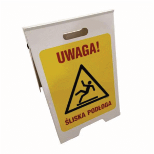 Potykacz „Uwaga! Śliska podłoga”
