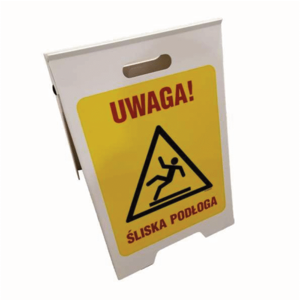 Potykacz „Uwaga! Śliska podłoga”