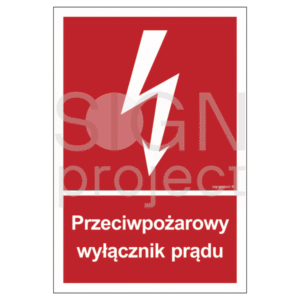 Przeciwpożarowy wyłącznik prądu