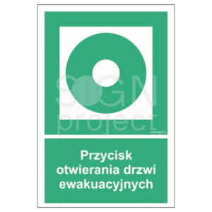 Przycisk otwierania drzwi ewakuacyjnych