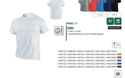 T-shirt STALCO BONO – 100% bawełna, komfort, trwałość