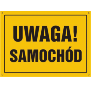 Uwaga Samochód