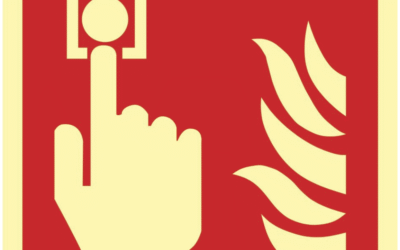 Znak alarm pożarowy