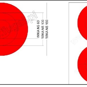 Naklejki na manometry-WIKA NS160, NS100, NS63