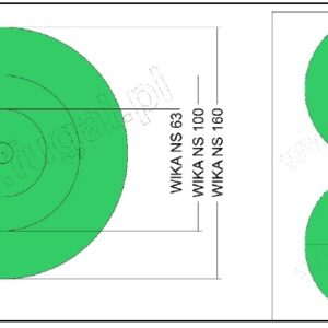 Naklejki na manometry-WIKA NS160, NS100, NS63