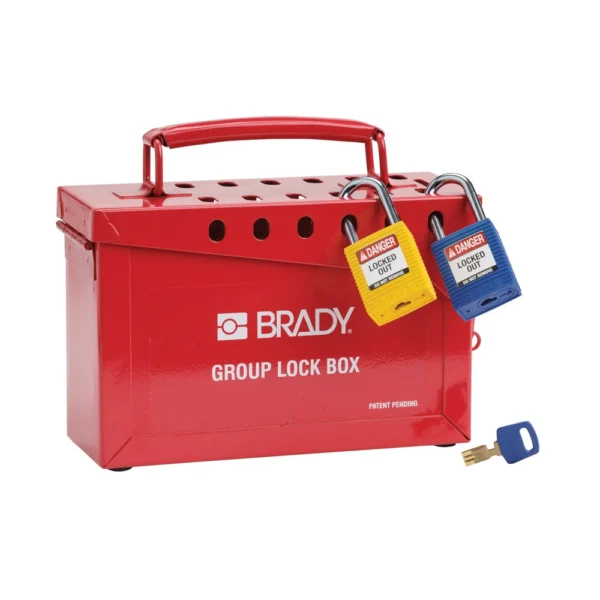 Skrzynka Blokad Grupowych LOTO GLB-003 – Czerwona, 13 Kłódek