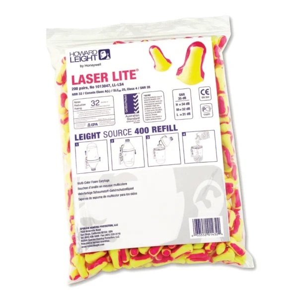 Zatyczki do uszu Honeywell Laser Lite 200 par SNR 35 dB