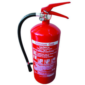 Gaśnica proszkowa Silesian Gaz GP-6x ABC/S 6 kg, skuteczność 27A 183B C